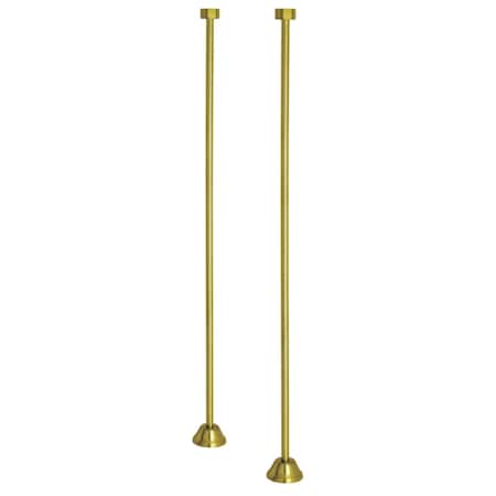 Kingston Brass CC487 Straight Bath Supply, Brushed Brass CC487
